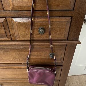 Michael Kors purple with gold crossbody bag. New without tags
